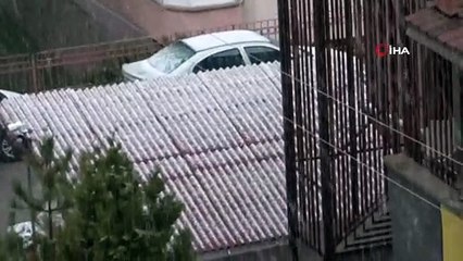 Çankırı'da Mart ayında sürpriz kar yağışı