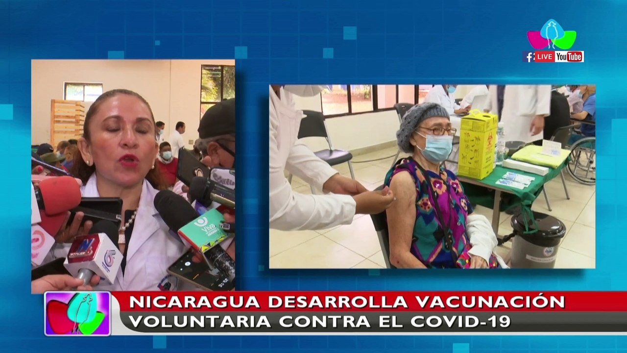 Nicaragua desarrolla vacunación voluntaria contra el Covid-19 en el Hospital Bautista