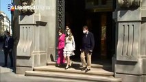 La Princesa de Asturias es recibida con aplausos en su primer acto oficial en solitari