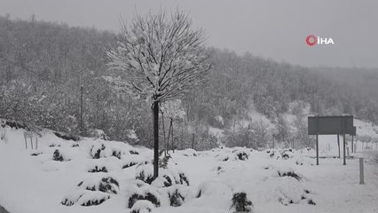 Samsun'da kartpostallık kar manzaraları