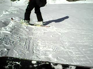 Petite descente à Tignes
