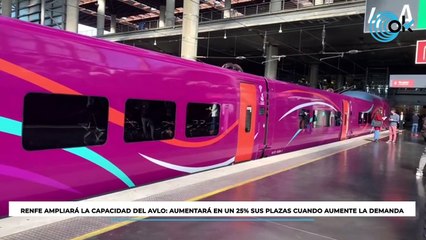 Renfe ampliará la capacidad del Avlo: aumentará en un 25% sus plazas cuando aumente la demanda