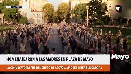 Homenajearon a las madres en plaza de mayo
