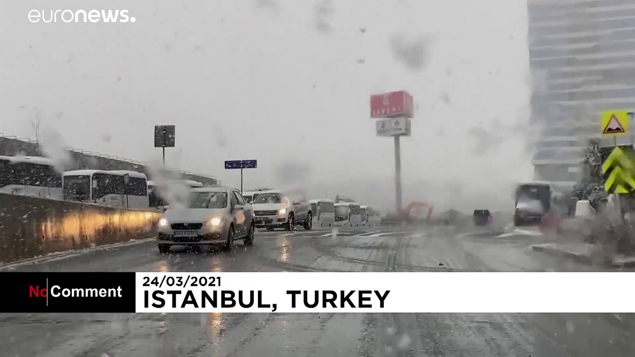 Neige de printemps à Istanbul !