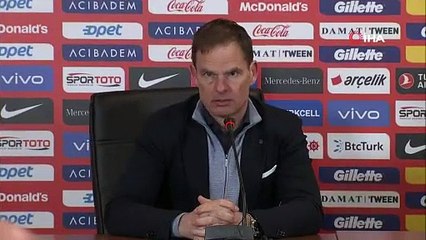 Frank de Boer: “Türkiye bizi cezalandırdı”