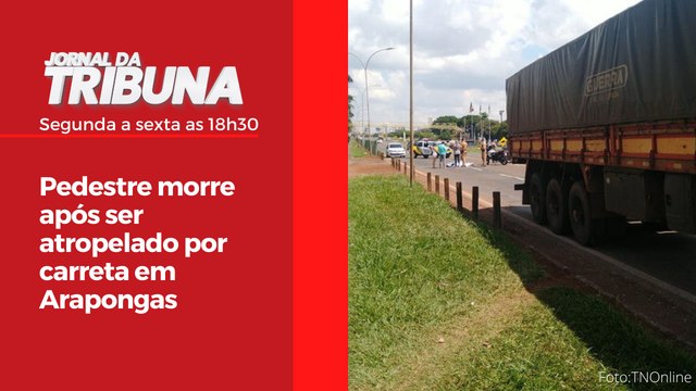 Pedestre morre após ser atropelado por carreta em Arapongas