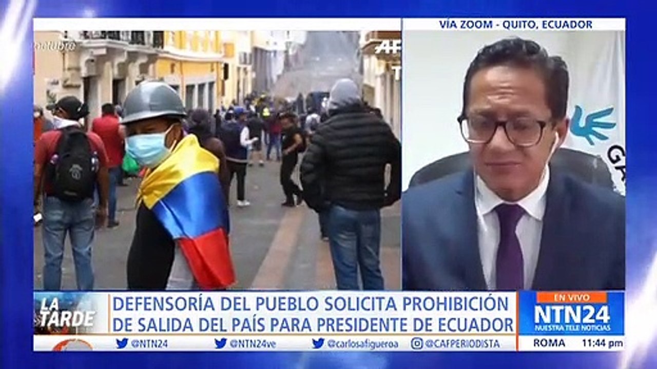 Defensor del Pueblo acusa de delitos de lesa humanidad a presidente de Ecuador