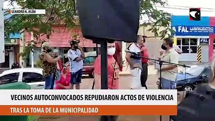 Vecinos autoconvocados repudiaron actos de violencia
