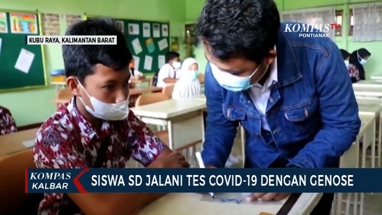 Ratusan Siswa SDN 9 Kubu Raya Jalani Tes Covid-19 dengan Genose