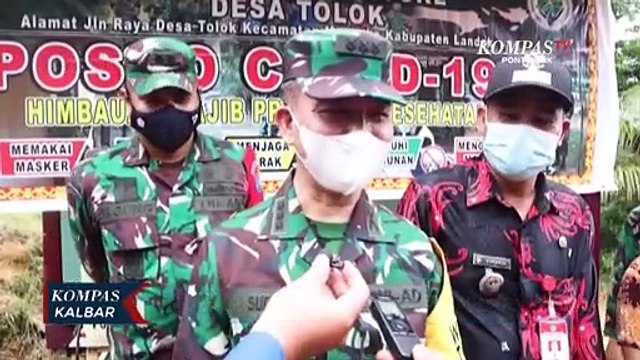 Kodim 1201 Mempawah Dirikan Posko Covid-19 di Pedalaman Kabupaten Landak