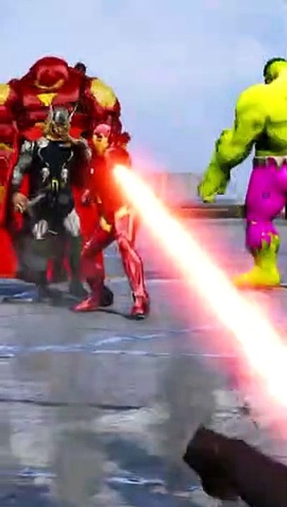 #Shorts Ironman and Thor vs Captain America & Hulk
