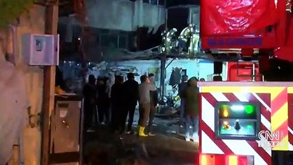 İşçiler yanan konteynerden böyle kurtuldu
