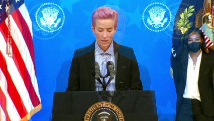 Jour de l'égalité salariale aux États-Unis : Joe Biden reçoit Megan Rapinoe, la star de football