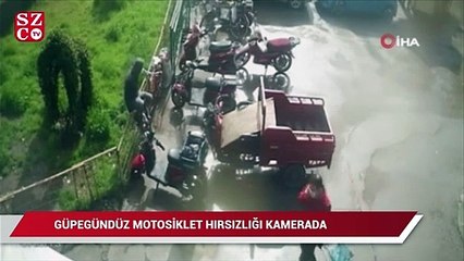 Güpegündüz elektrikli motosiklet hırsızlığı kamerada