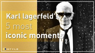 Karl Lagerfeld's five most iconic moments
