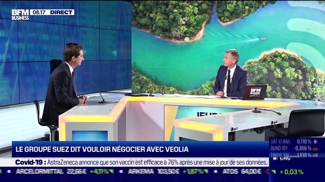 Bertrand Camus (Suez) : Le groupe Suez dit vouloir négocier avec Veolia - 25/03