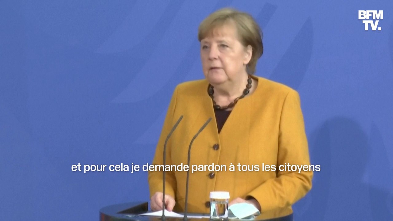 Restrictions à Pâques: Angela Merkel reconnaît "une erreur" et demande "pardon"