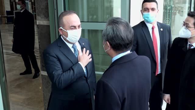 Dışişleri Bakanı Çavuşoğlu, Çin Halk Cumhuriyeti Dışişleri Bakanı Wang Yi ile görüştü