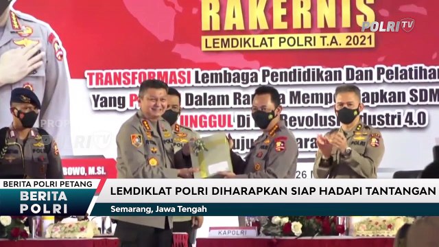 Kapolri Membuka Rakernis Lemdiklat Polri