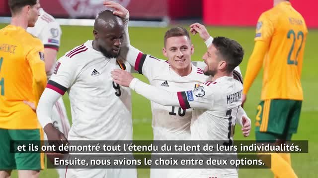 Belgique - Martinez : Nous avons montré du caractère et fait preuve de courage