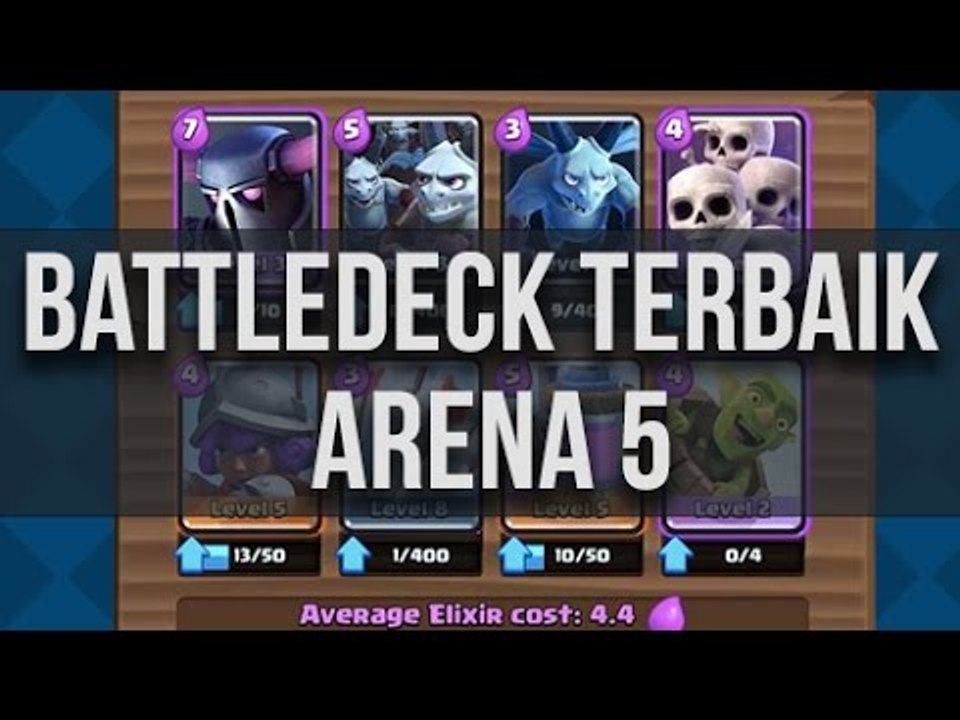 BATTLE DECK PALING TIDAK TERKALAHKAN DI ARENA 5 CLASH ROYALE | HD