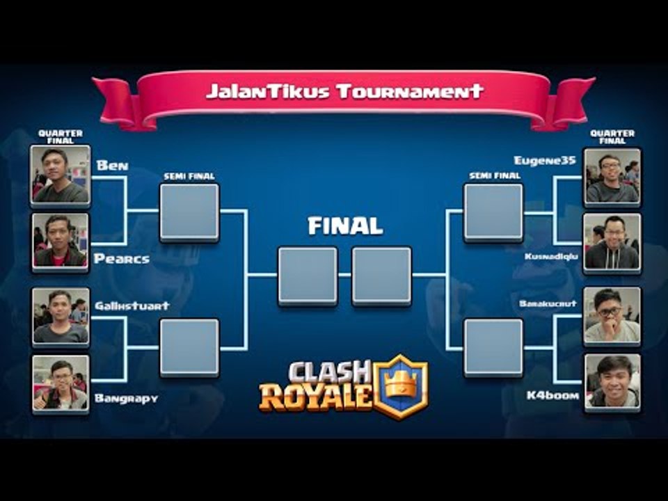 Clash Royale Tournament: Tim JalanTikus.com [Part 1 - Quarter Final]