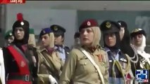A special contingent of lady commandos of the Special Security Unit (SSU) representing Sindh Police participated for the first time in 81st Pakistan Day parade in Islamabad.