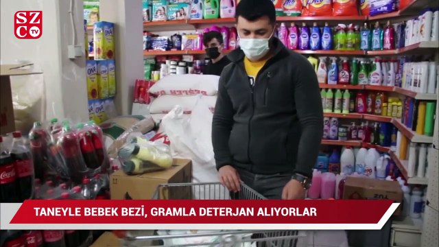 Taneyle bebek bezi, gramla deterjan satan bakkalda veresiye defterleri kabarıyor