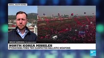 North Korea launches suspected ballistic missiles