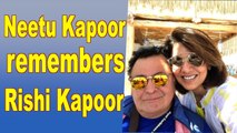 Neetu shares moments with Rishi Kapoor from their last trip