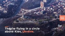 Flight to Nowhere: Ukrainian passengers use a plane for sight-seeing Kiev