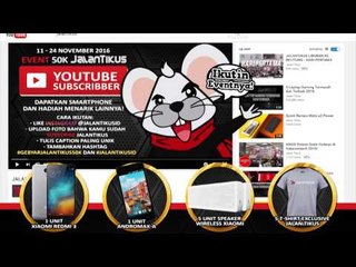 Download Video: GIVEAWAY - JalanTikus Event 50K Subscribers YouTube Channel