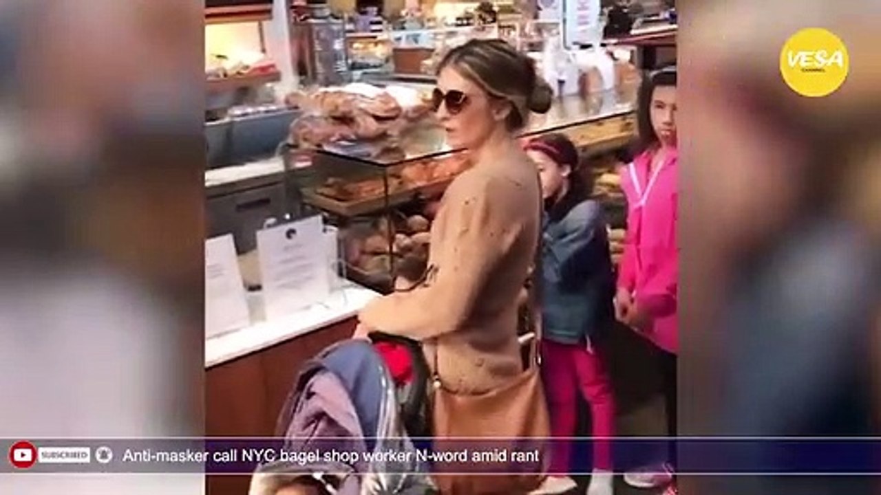 Anti-masker call NYC bagel shop worker N-word amid rant