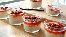 Recette de riz au lait crémeux à la vanille et compotée de fraises