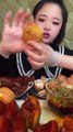 CHINESE FOOD MUKBANG EATING SHOW 두리안 홍소육 소힘줄 깡화단 중국 먹방 中国 モッパン 咀嚼音 肥肉声控吃播 샤오위 먹방