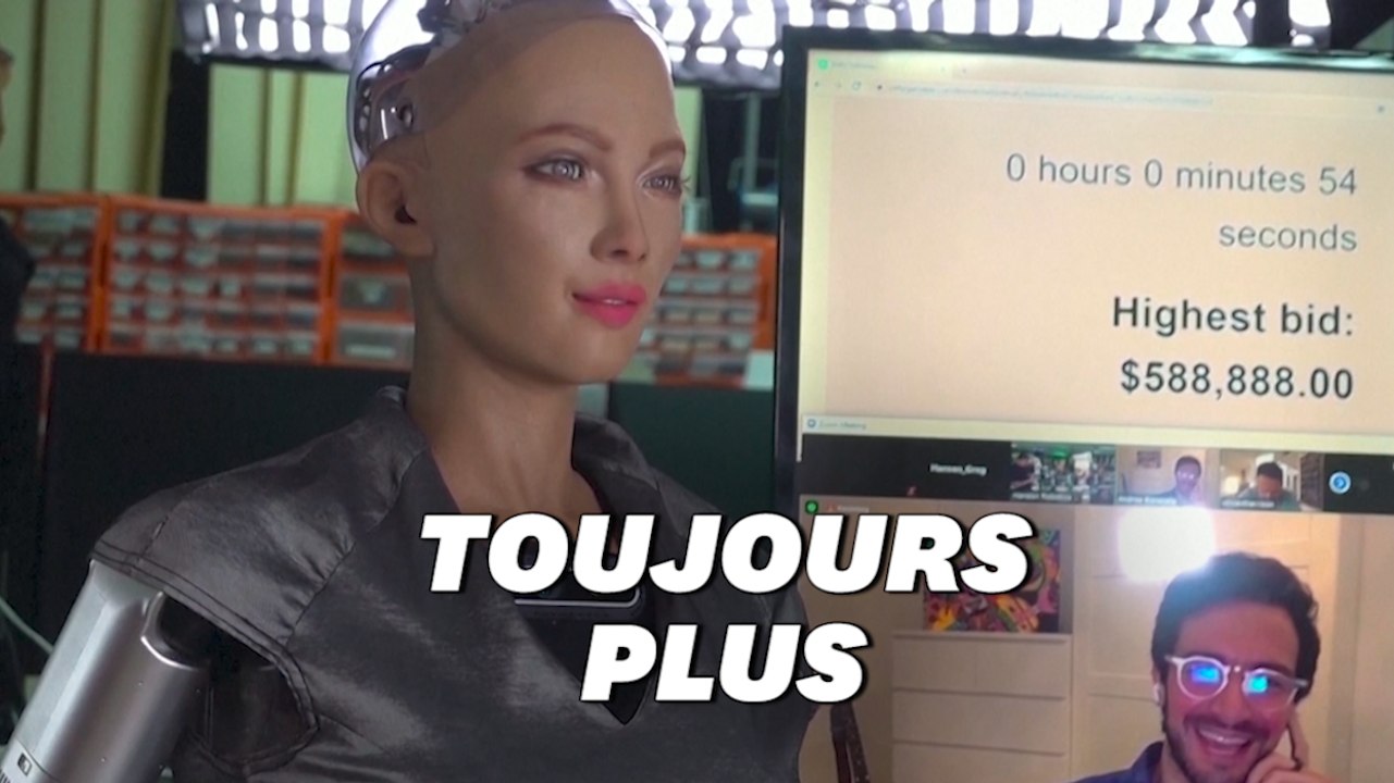 Dernière folie des NFT, cette œuvre d'art réalisée par un humanoïde vendue 700.000$ aux enchères