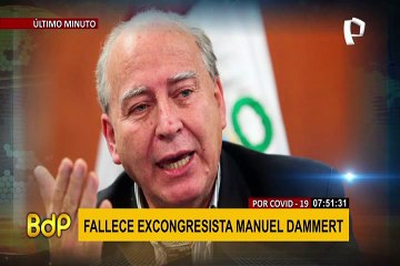 Falleció excongresista Manuel Dammert por coronavirus