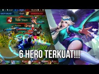 Descargar video: 6 HERO TERKUAT MOBILE LEGENDS DARI MASING-MASING ROLE + GIVEAWAY DIAMOND LAGI!