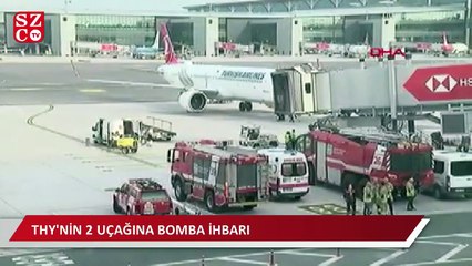 THY'nin 2 uçağına bomba ihbarı