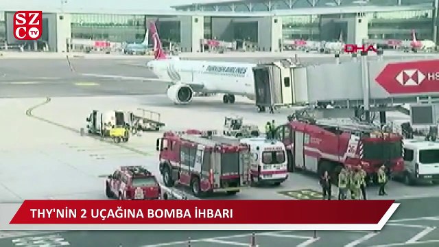 THY'nin 2 uçağına bomba ihbarı