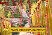 Cieneguilla: dos mil personas continúan aisladas tras caída de puente