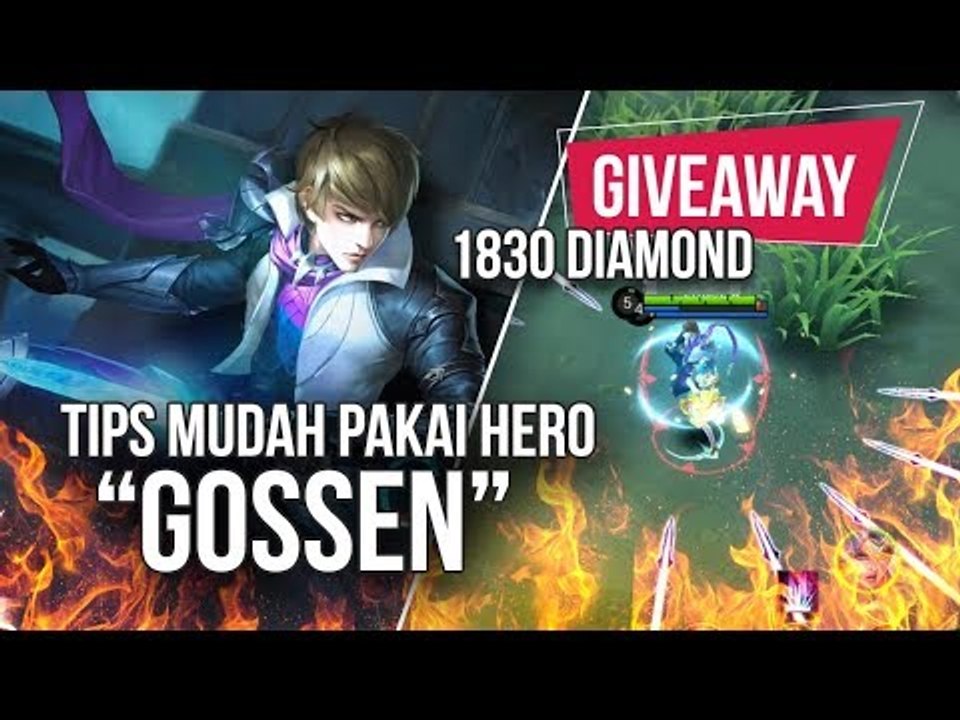 TUTORIAL HERO GOSSEN MOBILE LEGENDS, PENGGANTI HAYABUSA? [GIVEAWAY 1830 DIAMOND]