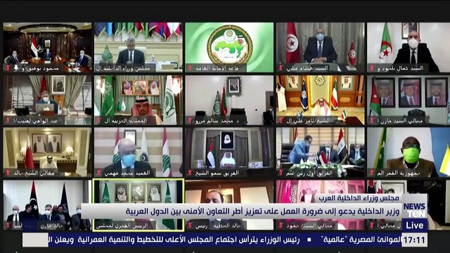 وزير الداخلية يدعو إلى ضرورة العمل على تعزيز أطر التعاون الأمني بين الدول العربية