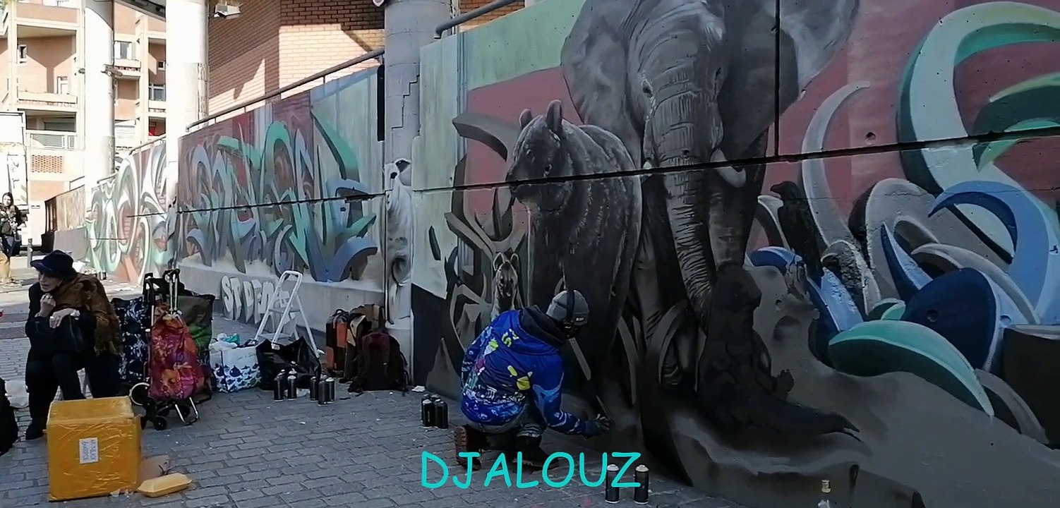 Le mur 93 Caligr Djalouz