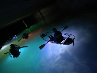 You Can Paddle Through an Abandoned Mine in a Clear Kayak in Kentucky