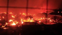 Favela em Serra Leoa é destruída pelo fogo