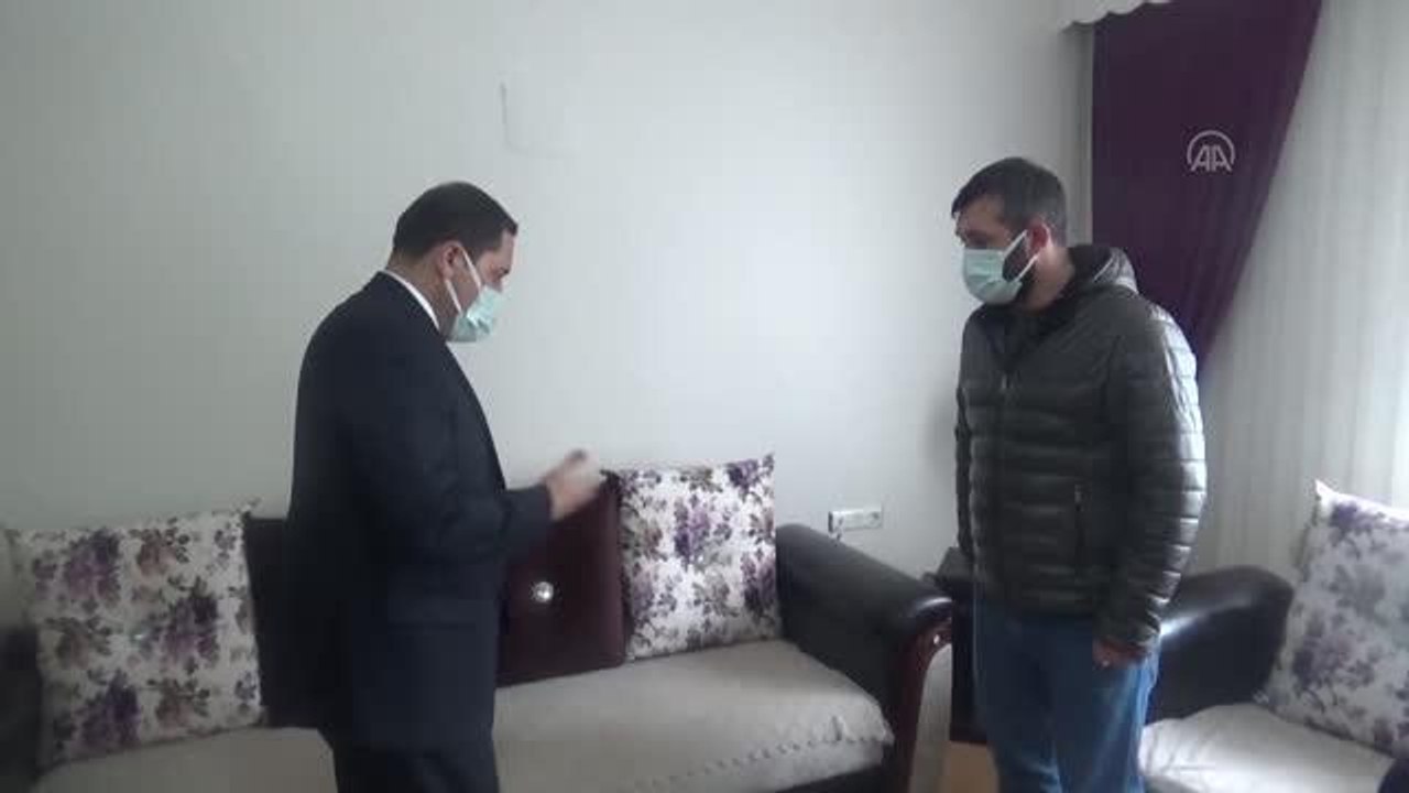 Vali Masatlı, 7 aylık hamileyken yakalandığı Kovid-19 nedeniyle hayatını kaybeden kadının eşini ziyaret etti