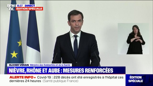 Olivier Véran: Les mesures décidées la semaine dernière pourraient montrer leurs premiers effets en début de semaine prochaine