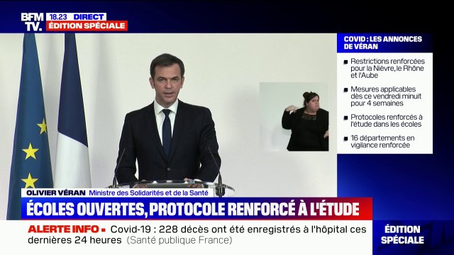 Olivier Véran appelle les étudiants en santé et les professionnels de santé jeunes retraités à prêter main forte pour la vaccination