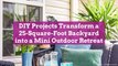 DIY Projects Transform a 25-Square-Foot Backyard into a Mini Outdoor Retreat